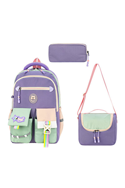 MasterPack School MasterPack Kids Bag 516 Ultra Lüx İlkokul Kız Çocuk 3'lü Ok...