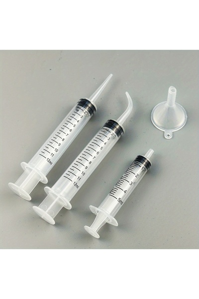 Choice 4pcs set B Straight Curve Liquid Sample Dispenser, 0.17 oz Syringe for...