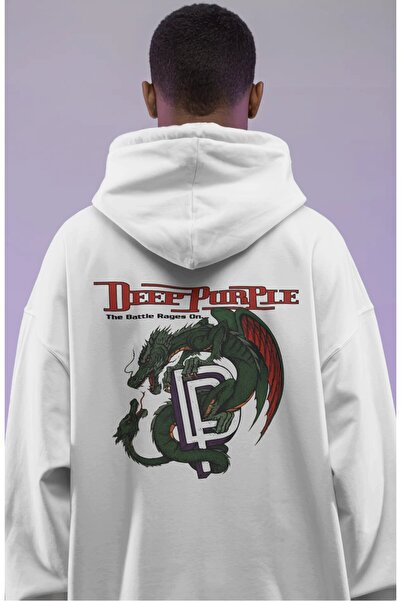 SEVBANO Deep Purple Rock Metal Music Band Back Printed Unisex Oversize Premiu...
