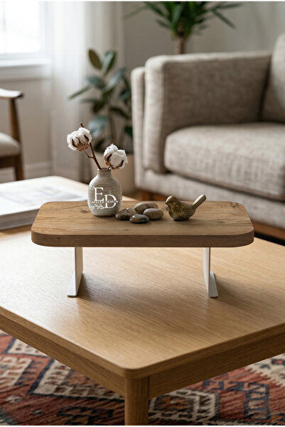 ED Efelez Design صينية، منظم بأرجل معدنية، رف علوي لطاولة بونتي، معدن أبيض - ...