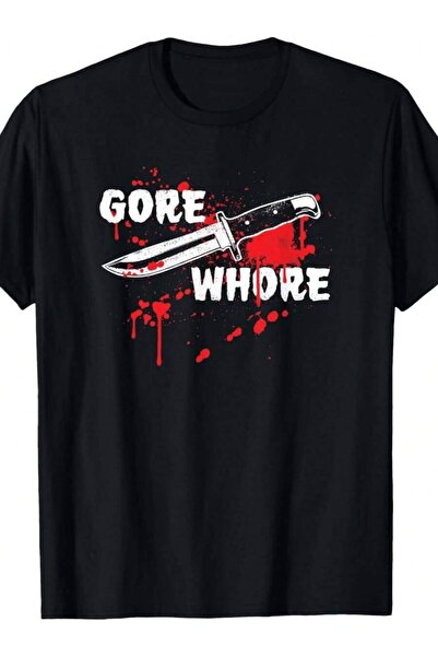 NOURAM تي شيرت Gore Bloody Horror Movie Fan Knife Slasher