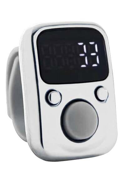 Generic Electric Finger Tally Counter Digital Tasbeeh Zikr Ring White
