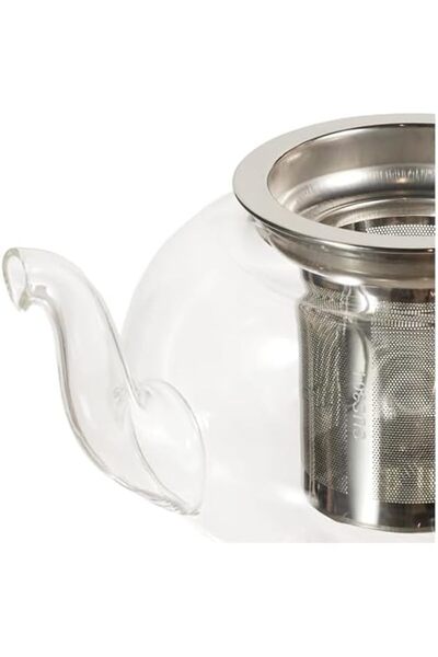 Yıldızan Albemo Glass Herbal Tea Infuser 600 ml - Teapot with Steel Strainer ...
