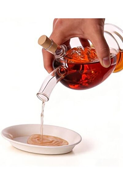 Yıldızan Eleton 473 ml Grape Liner 2 Outlet Glass Oil Vinegar 2-in-1 Bottle, ...