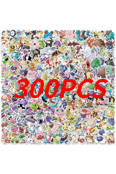 Choice 300 قطعة - جميع ملصقات بوكيمون 100/200/300 قطعة بوكيمون كاواي بيكاتشو ...