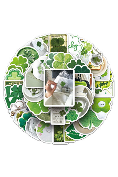 Choice 50pcs 50 PCS HD Ins Style Clover Graffiti Stickers DIY Scrapbook Mater...