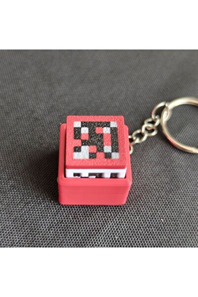 Choice1 Bandai Red Mine Craft Keyboard Clicker Fidget Toy Super Stress Relief...