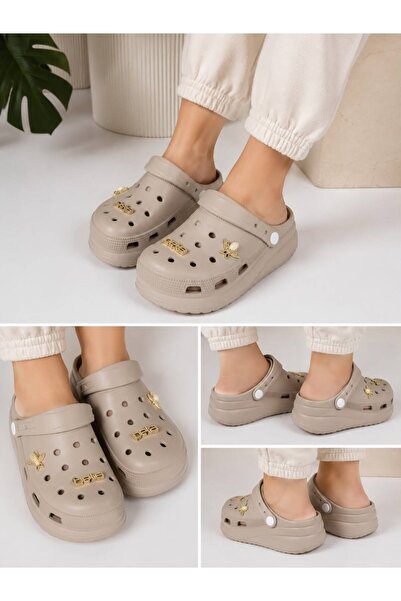 Akınal Bella Mules - Μπεζ - Casual