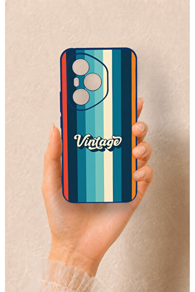 Vip Case Honor 400 Pro Uyumlu Vintage Desenli Silikon Kılıf