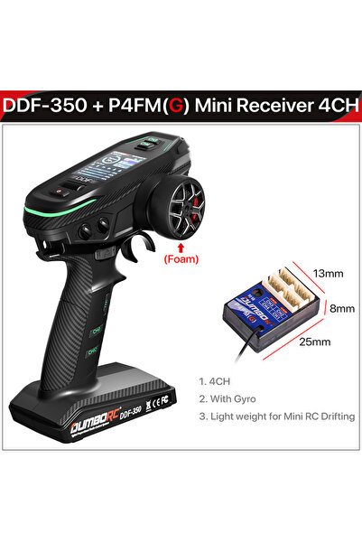 Choice4 جهاز تحكم عن بعد لاسلكي رقمي M1 RC-P4FMG DUMBORC بتردد 2.4 جيجاهرتز و...