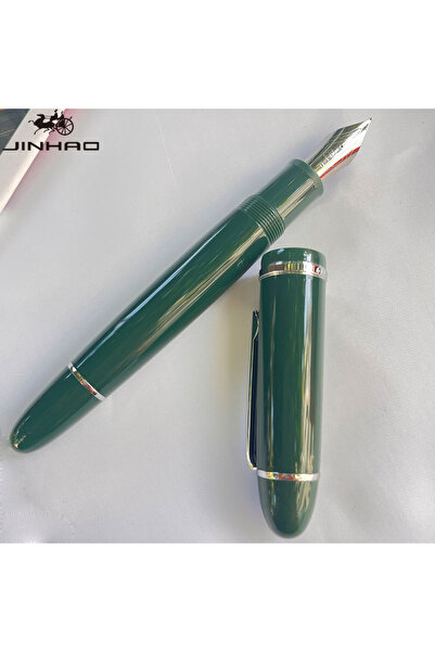 Choice5 قلم حبر فضي أخضر داكن من JINHAO X159، مجموعة احترافية تذكارية، قلم خط...