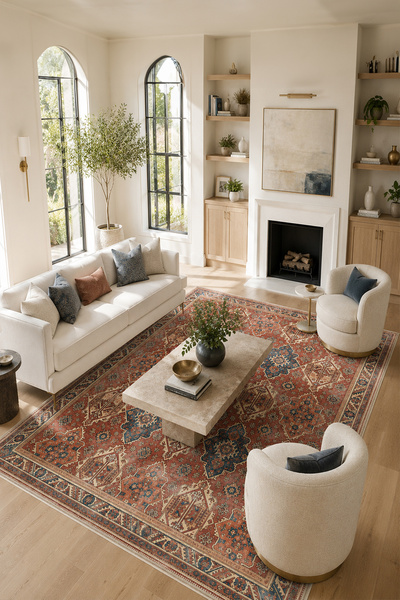 Homefesto Modern Dekoratif Halı – Makinada Yıkanabilir, Kaymaz Taban, İnce Salon Halısı, Mutfak Halısı ve Yolluk