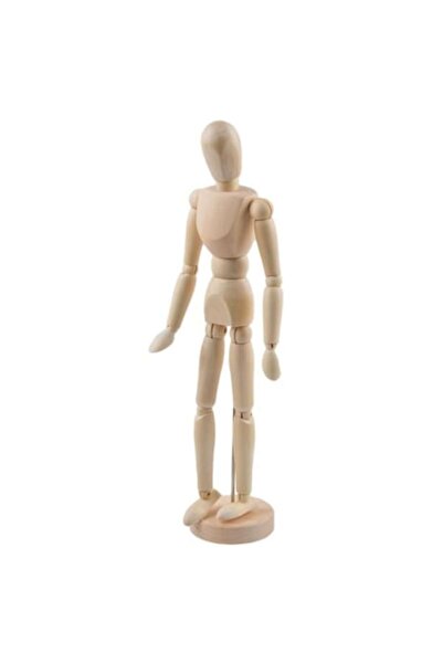 OEM Manechin educativ din lemn, colorat, înălțime 30 cm