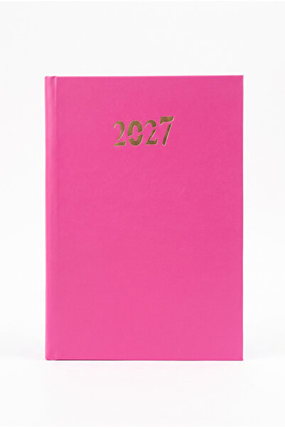EKM Leather-Bound Eco 2027 Lined Daily Agenda 14X20 (Weekends on One Page)