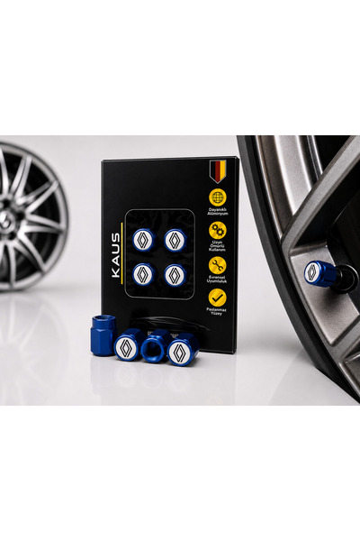 KAUS RENAULT ALÜMİNYUM SİBOP KAPAĞI(MAVİ)