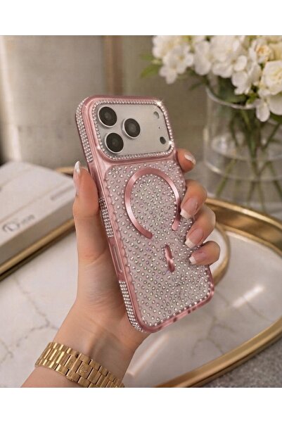 KILIF HOUSE Iphone 17 Pro Max Uyumlu Full Parlak Premium Zirkon Taşlı Glitty ...