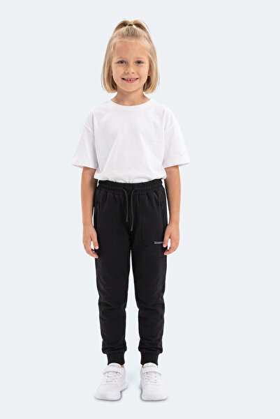 Slazenger PRIMO Детски унисекс черни спортни панталони
