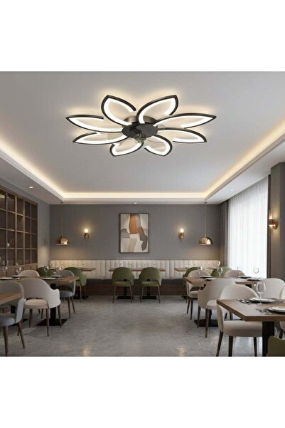 Alessandro DESIGN Lustra LED Ventilator ANEMO cu Telecomanda, 47W, D87cm, Lum...