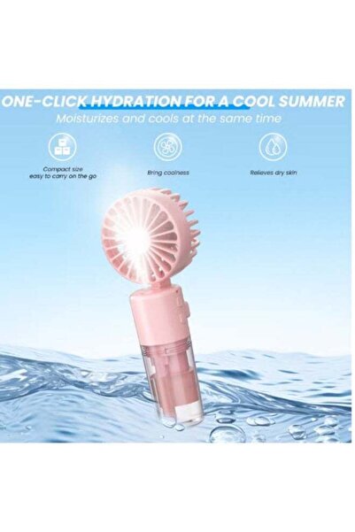 Generic Rechargeable Portable Handheld Fan with Mist Spray, 4-Speed Mini Fan ...