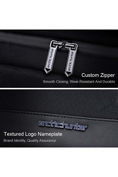 Arctic Hunter 17 Inch Slim Laptop Backpack Water Resistant Anti-Theft Backpack for Business Casual Travel College School for Men Women, Black