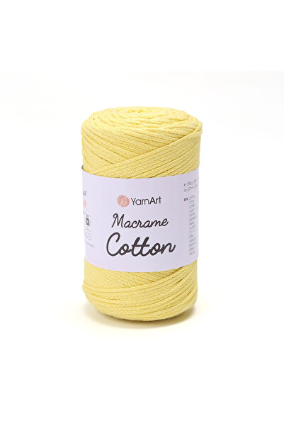Yarnart Macrame Cotton Yellow Macrame Thread 754