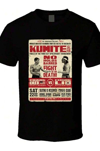 2BIR تي شيرت Bloodsport Kumite Fight Poster Movie Fan T Shirt
