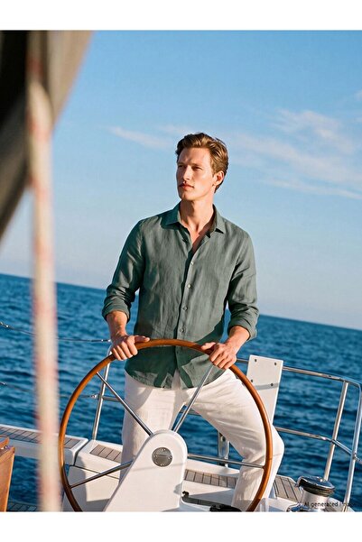 LC Waikiki Regular Fit 100% Linen Men's Shirt