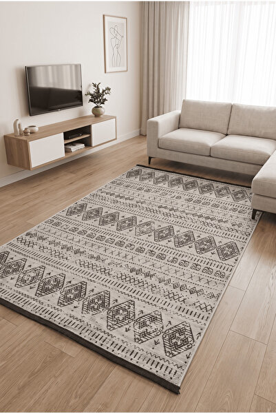 Anaska Home Şönil Halı Salon Halısı Mutfak Halısı Şönil Kilim Leke Tutmaz Hal...