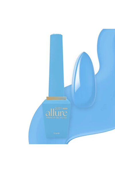 ALLURE Ojă semipermanentă premium turcoaz 102 - Albastru Curios