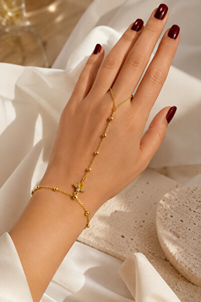 PABALAS Women's Stainless Steel Gold Color Bee Figured Shahmeran Bracelet – Z...