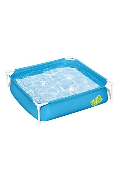 BESTWAY Piscină pentru copii, cu cadru metalic, Splash and Play, pătrată, 122...