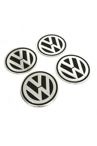 GARDENAUTO Volkswagen Wheel Hub Emblem Adhesive Set of 4