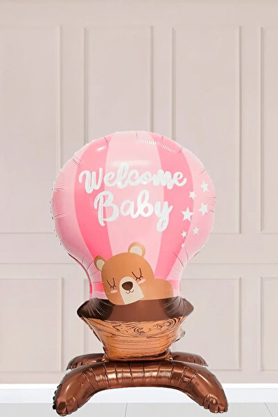 Atölye Mi بالون وردي اللون من نوع Welcome Baby Pink Foil 5803