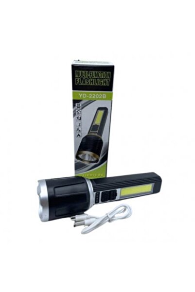 VLK Lions Επαναφορτιζόμενος φακός LED με ζουμ, XPE + COB, 3000 lm, USB, Ανθεκ...
