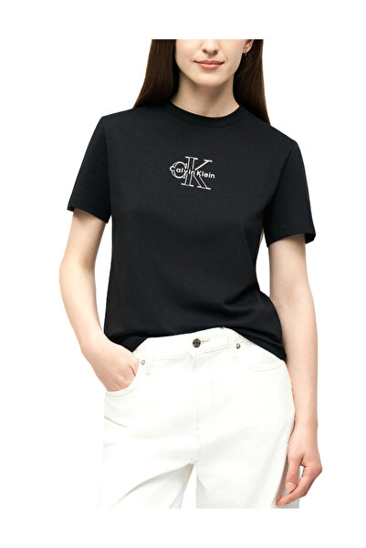 Calvin Klein Γυναικείο T-shirt Μαύρο LV047D873G-UB1