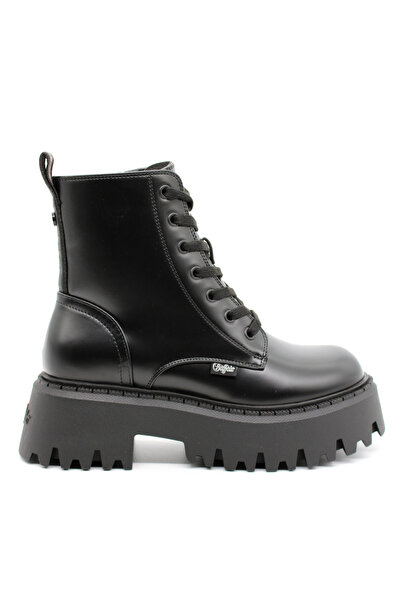 Buffalo Γυναικεία Aspen Lace Up Μποτάκια Μαύρα BUF1622588-BLACK