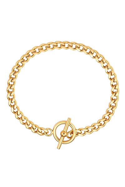 Glanzstücke München Edelstahlarmband Armband Edelstahl gelbgold