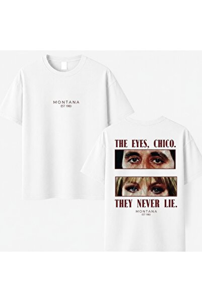SVART WEAR Scarface Tony Montana Baskılı Unisex Oversize %100 Pamuklu T-Shirt