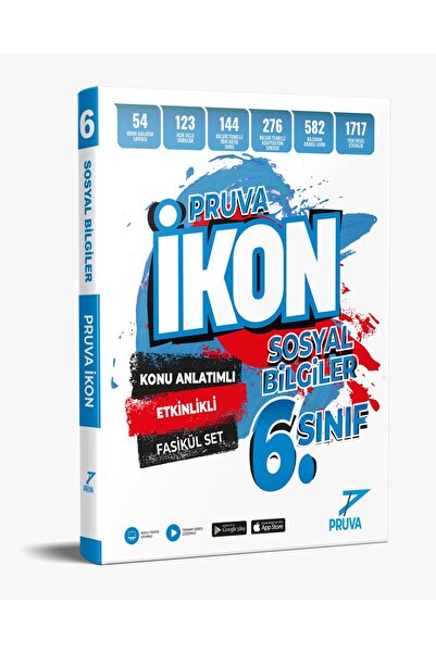 Pruva Akademi 6. SINIF İKON KONU ANLATIMLI ETKİNLİKLİ FÖY SOSYAL BİLGİLER