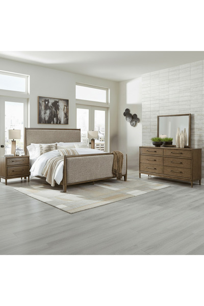 Ashley Furniture طقم غرفة نوم رويان هوي كينج بدون خزانة