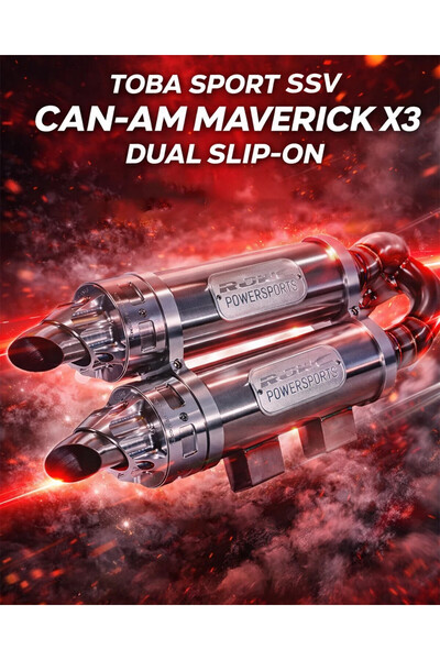 RJWC TOBA SPORT DUAL SLIP-ON SSV CAN-AM MAVERICK X3