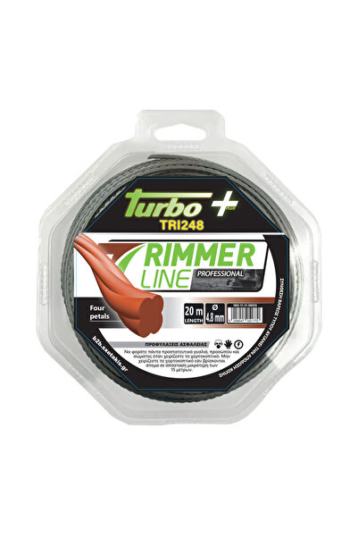 TURBO PLUS Μεσινέζα στριφτή με 4 ακμές 4.8mm 20m TRI248