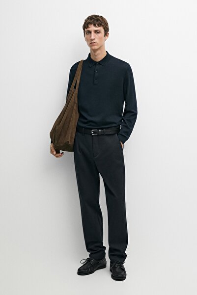 Massimo Dutti Pamuklu slim fit pantolon