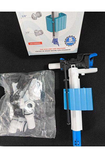UNIVERSAL REZARVUAR FLATÖRÜ 3/8" - 1/2" DÜZ BAĞLANTI 1/2" DİRSEKLİ BAĞLANTI TAKIMLI