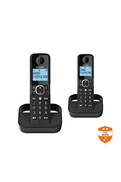 Alcatel Ασύρματο τηλέφωνο με δυνατότητα αποκλεισμού κλήσεων F860 CE DUO.