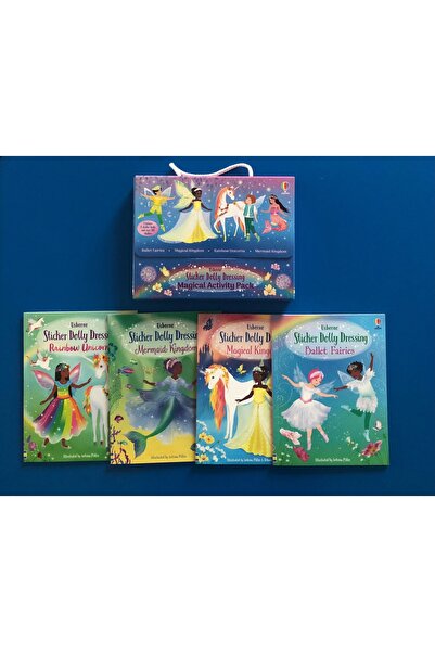 Usborne Set 4 carti cu stickere Sticker Dolly Dressing Magical Activity Pack