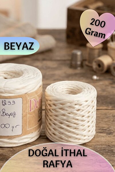 Dantelux 200 Grams of Natural Raffia Knitting Yarn (Favorite Knitting Yarn fo...