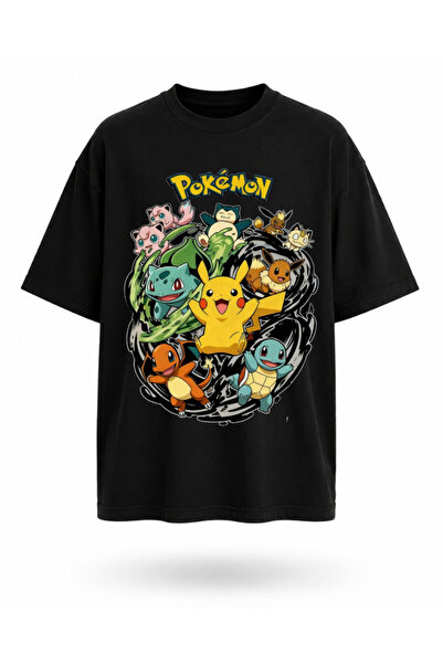 OPPPSSS Pokemon Printed Washable Relaxed Fit Unisex T-Shirt