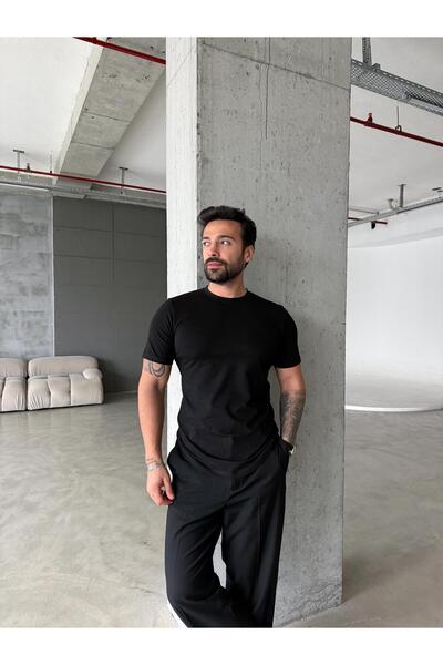 SCSARVİN Kısa Kol Sek Erkek Pamuk Likralı T-SHİRT SC