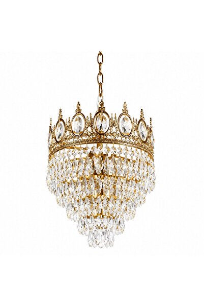 Flippy Candelabru Cristal REGALITE Petito, 8XE14, Diametru 45cm, Auriu Lucios...